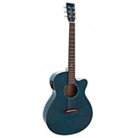 Tanglewood Azure Super Folk + EQ Serenity Blue