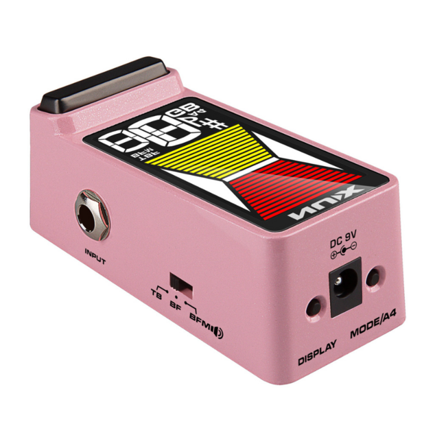 NUX NTU-3 Flow Tune Pedal Tuner, Pink