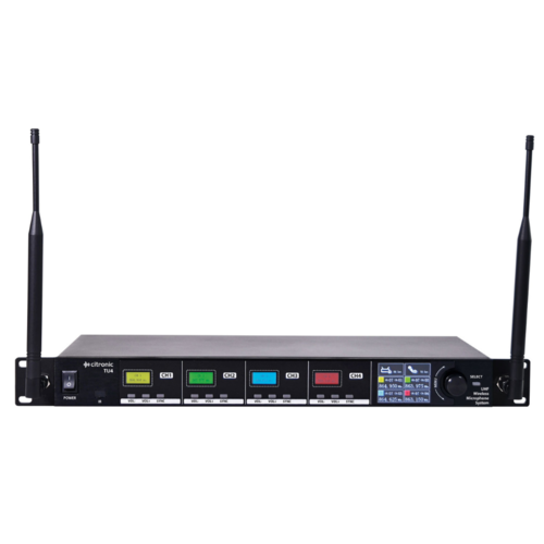 citronic Citronic TU4 Quad PLL Tuneable UHF Wireless Microphone System citronic Citronic TU4 Quad PLL Tuneable UHF Wireless Microphone System