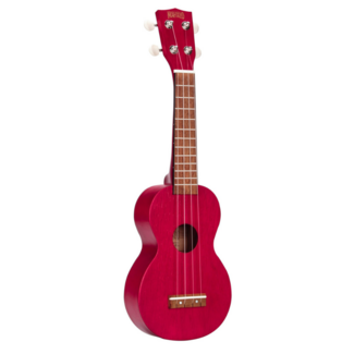 Mahalo Mahalo Soprano Ukulele Kahiko MK1, Transparent Red