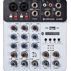 citronic Citronic Q-PAD Mini Mixer with USB/BT and Audio Interface