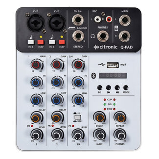 citronic Citronic Q-PAD Mini Mixer with USB/BT and Audio Interface