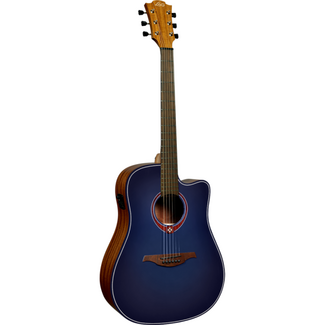 Lag Lag Tremontane T-Blue-DCE Dreadnought Electro SE Blue Burst