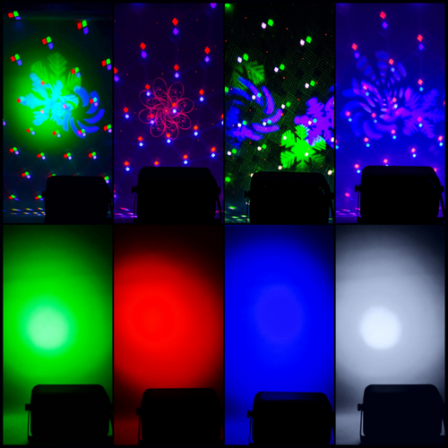 qtx QTX GOBO Hex: 6-in-1 LED & Laser Effect qtx QTX GOBO Hex: 6-in-1 LED & Laser Effect