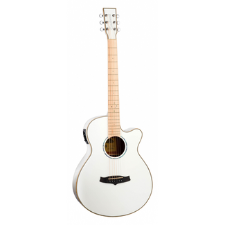 Tanglewood Tanglewood TW4CEBLW Winterleaf Blonde, Whitsunday White Gloss