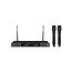 UHF QWM1970 Dual Channel Diversity HH Wireless Mic System (606-614MHz)