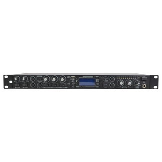Q Audio QMEDIAMIX52 5-Channel Mixer with Media Player Bluetooth, FMTuner, Built-in Jingle Player & Microphone Talkover