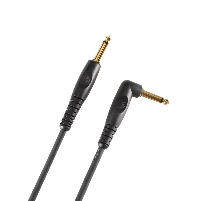 D'Addario Custom Series Instrument Cable, Right Angle, 20ft