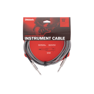 D'addario D'Addario Custom Series Braided Instrument Cable Grey 10ft