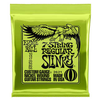 Ernie Ball Ernie Ball 7 String Regular Slinky, 10 - 56