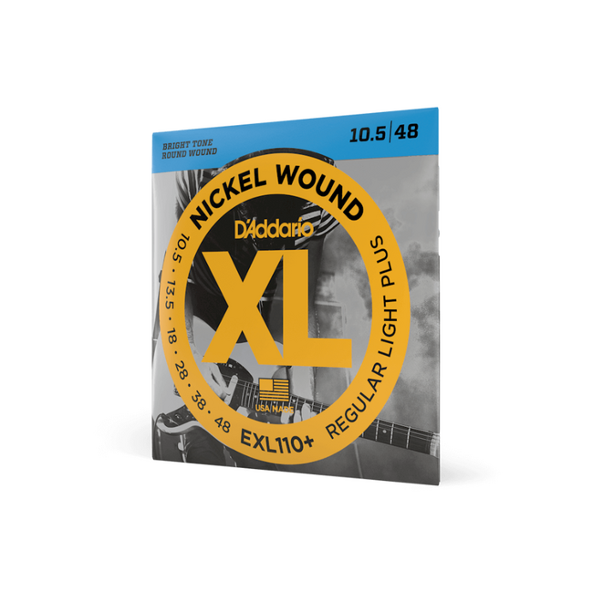 D'addario EXL110+ Regular Light Plus XL Nickel,  10.5 - 48