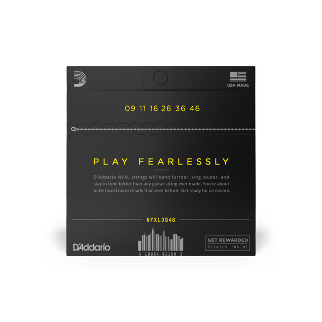 D'addario NYXL Super Light Top/Regular Bottom, 09 - 46