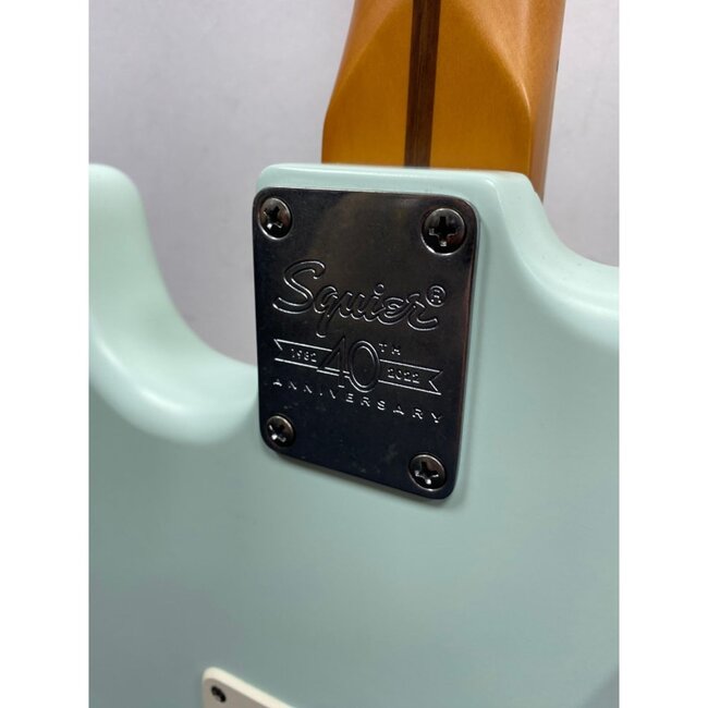Squier 40th Anniversary Stratocaster, Satin Sea Foam Green (Second Hand)