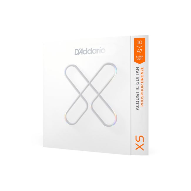 D'addario XS Extra Light Coated Acoustic Strings, 10 - 47