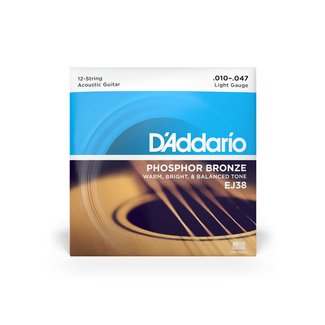 D'addario D'addario EJ38 12 String Phosphor Bronze, 10 - 47
