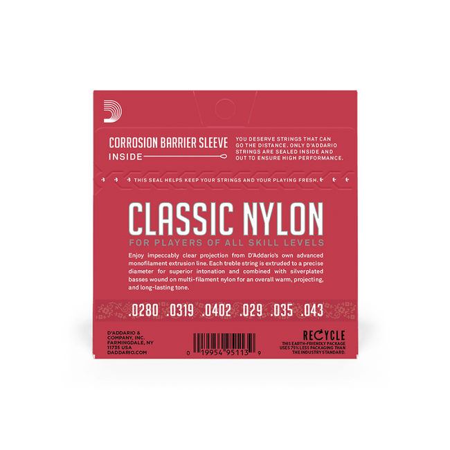 D'addario Normal Tension Nylon Student Classical Strings