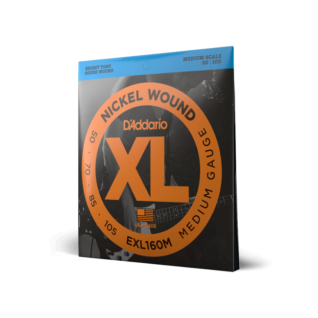D'addario XL Long Scale Nickel Bass Strings, 50 - 105