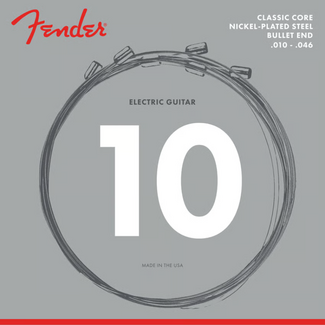 Fender Fender Classic Core Nickel Plated Steel Guitar Strings, 10 - 46 (Bullet End)