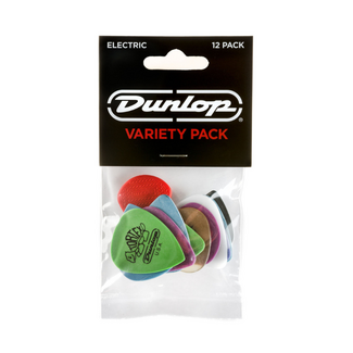 Jim Dunlop Dunlop Electric Variety Plectrums, 12 Pack