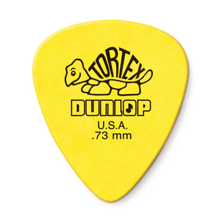 Jim Dunlop Dunlop Tortex Standard Yellow 0.73mm, 12 Pack