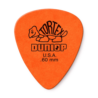 Jim Dunlop Dunlop Tortex Standard Orange 0.60mm, 12 Pack