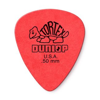 Jim Dunlop Dunlop Tortex Standard Red 0.50mm, 12 Pack