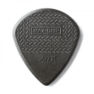 Dunlop Dunlop Nylon Jazz III Max Grip Carbon, 6 Pack