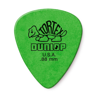 Jim Dunlop Dunlop Tortex Standard Green 0.88mm, 12 Pack