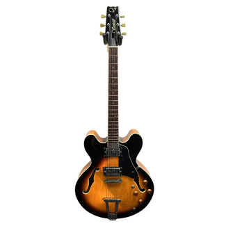 Vantage Vantage 670V Semi-Hollow Electric Guitar, Sunburst (Second Hand)