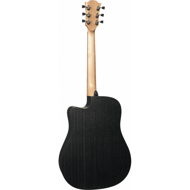 LAG Tramontane GLA-T70DCE Dreadnought Cutaway, Black & Brown