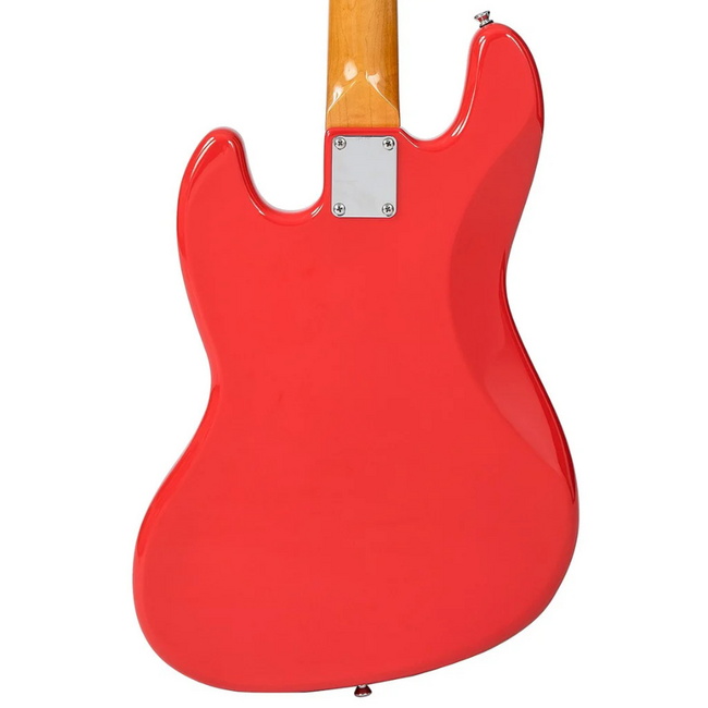 Vintage VJ74 Jazz Bass, Firenza Red