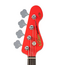 Vintage VJ74 Jazz Bass, Firenza Red