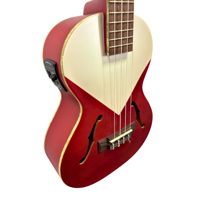 Kala Archtop Tenor Ukulele - Chicago Red (Second Hand)