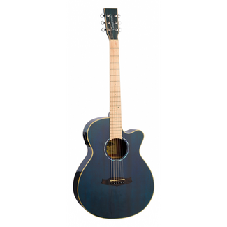 Tanglewood Tanglewood TW4CEBLA Electro Winterleaf Super Folk, Blue Gloss