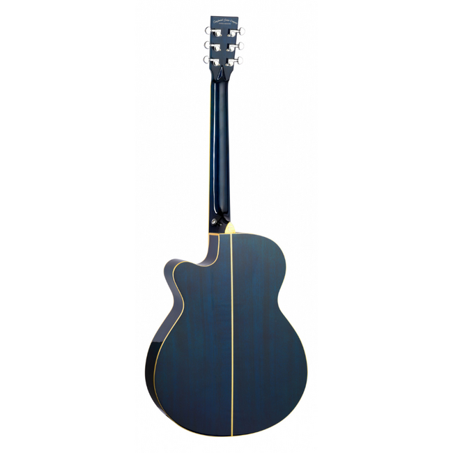 Tanglewood TW4CEBLA Electro Winterleaf Super Folk, Blue Gloss
