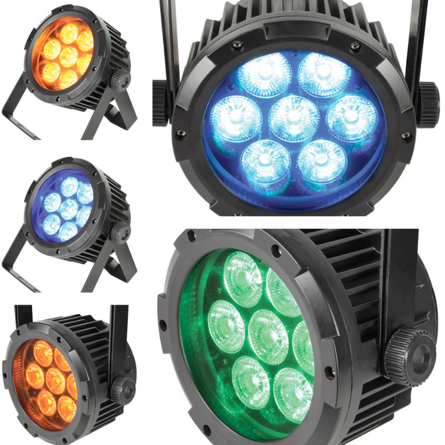 QTX HIPAR-100: 100W Weatherproof RGBWA PAR Can