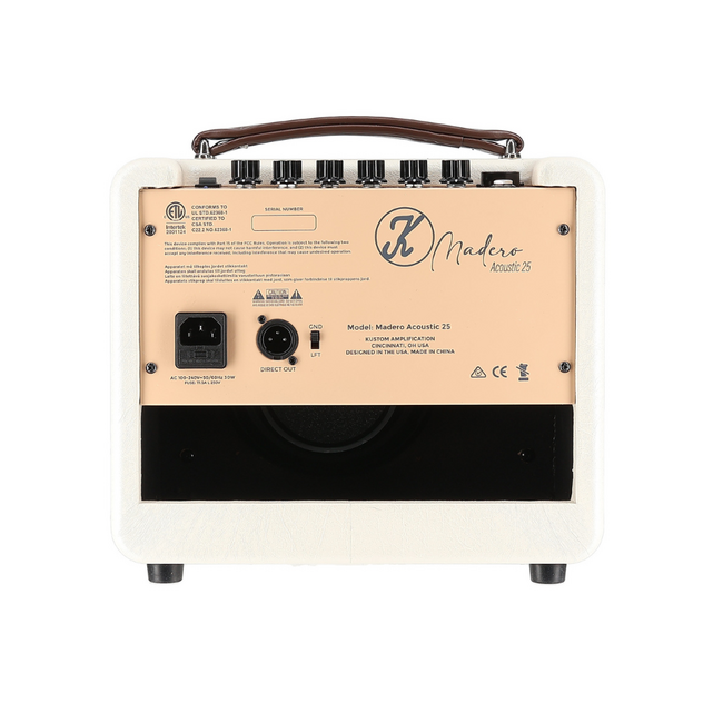 Kustom Madero 25W 2 Channel Acoustic Combo