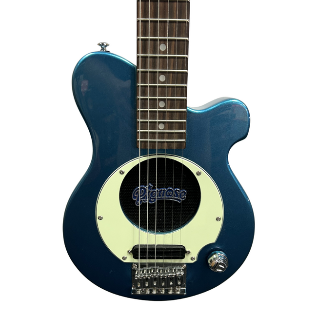 Pignose PGG Travel Guitar with Built-In Amp, Metallic Blue (Second Hand)