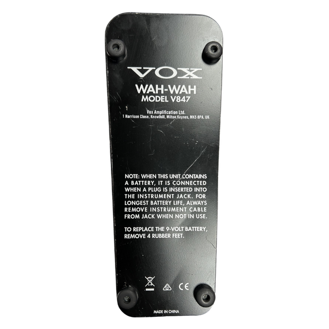 Vox V847 Wah Pedal (Second Hand)