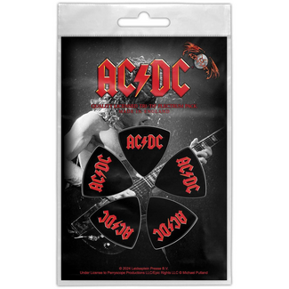 Rock Off AC/DC Tri-Tip Logo Plectrum Pack