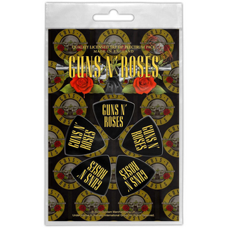 Rock Off Guns N' Roses Tri-Tip Logo Plectrum Pack