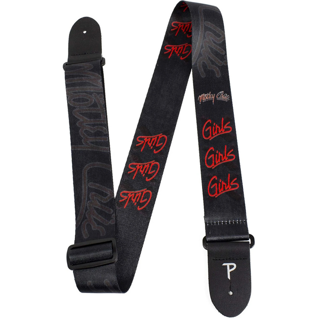 Motley Crue Girls, Girls, Girls Poly Guitar Strap, Black