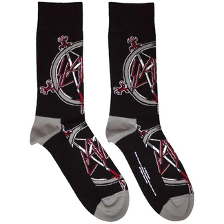 Rock Off Slayer Pentagram Unisex Ankle Socks, Black (UK Size 7 - 11)