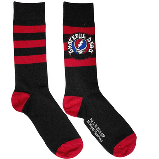 Rock Off Grateful Dead "Steal Your Face" Logo Unisex Ankle Socks, Black (UK Size 6 - 11)