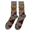 Guns N' Roses "Bullet Roses" Unisex Ankle Socks, Grey (UK Size 7 - 11)