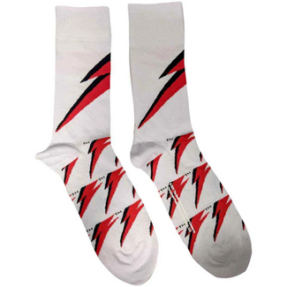 Rock Off David Bowie "Flash" Unisex Ankle Socks, White (UK Size 7 - 11)