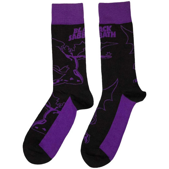 Black Sabbath "Logo & Demon" Unisex Ankle Socks, Black (UK Size 7 - 11)