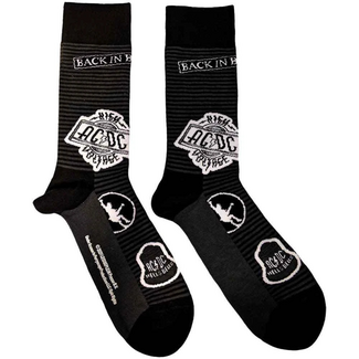 Rock Off AC/DC "Icons" Unisex Ankle Socks, Black (UK Size 7 - 11)