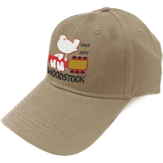 Rock Off Woodstock Logo Unisex Baseball Cap, Sand