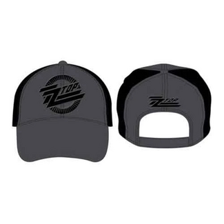 Rock Off ZZ Top "Circle Logo" Unisex Baseball Cap, Black & Grey